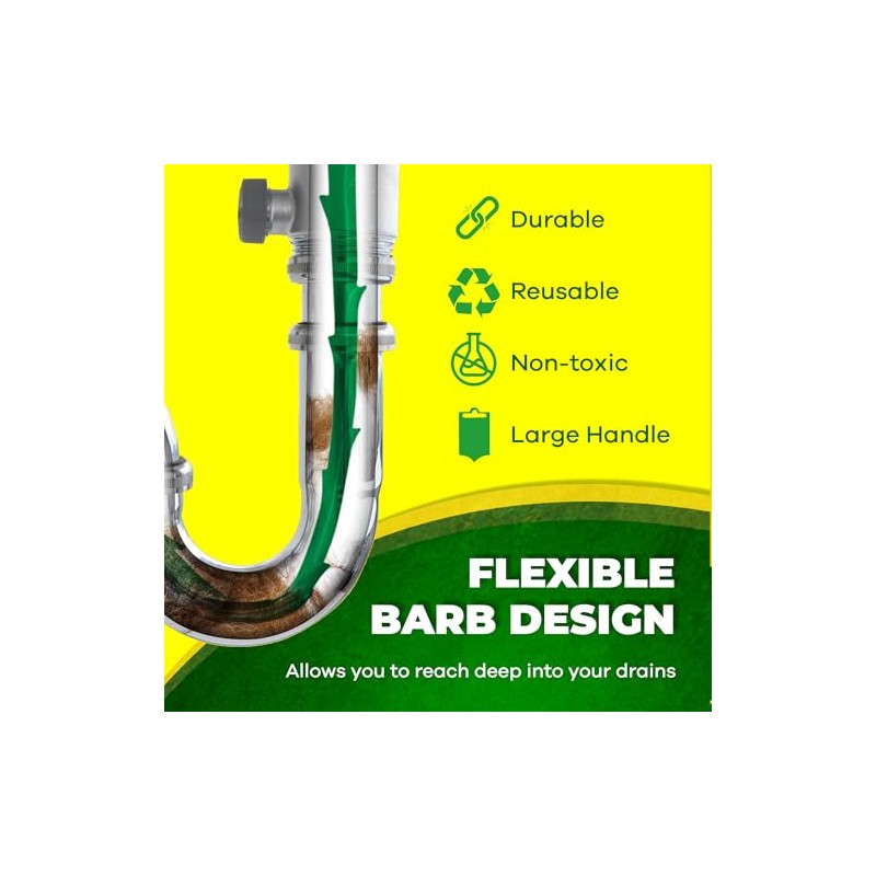 Zip-It Drain Clog Remover – 25-Inch Flexible Hair Snake Tool