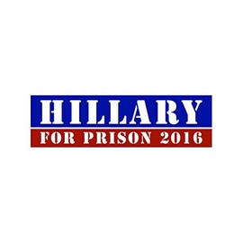 fagraphix Anti-Hillary Hillary for Prison 2016 Sticker Vinyl Clinton FA Vinyl - 1.25 Wide