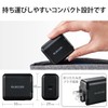 Elecom ACDC-PD2130BK USB Outlet Charger, 30W (USB PD Compatible), USB-C