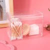 Transparent Cotton Swab Storage Box Makeup Powder Puff Cosmetic Tool