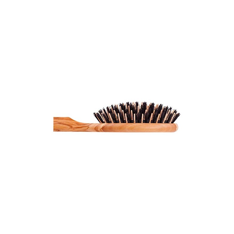 Redecker 721210 Oval Hairbrush with Boar Bristles and Wooden Pins
