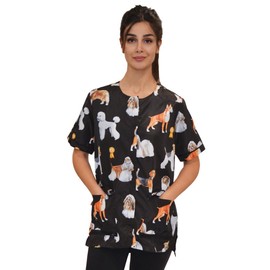 Ladybird Line Water Resistant Dog Groups Stylist Pet Grooming Smock for Pet Groomers (X-Large)