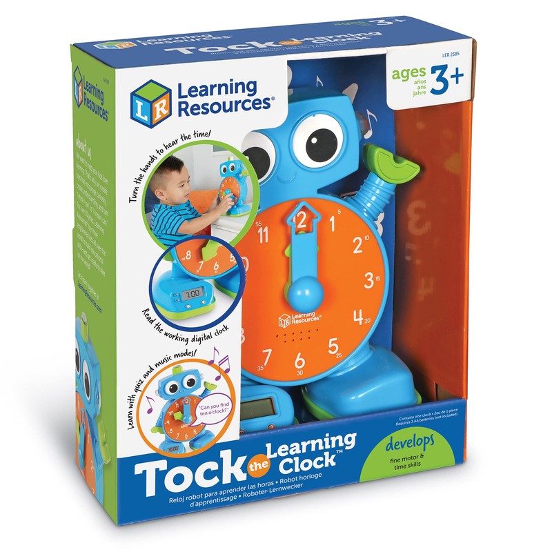 Learning Resources Tock The Learning Clock - 1 Piece, Ages