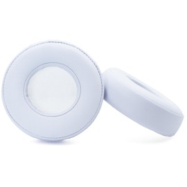 Protein Leather Ear Cushions Compatible with Beats Mixr Pro/by Dr Dre Detox Headphones, Xinyuekj Replacement Memory Foam Earpads, Soft Comfort Seal (White)