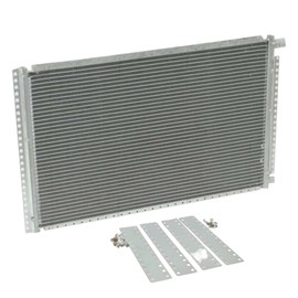 Eagle Universal AC Condenser 14" x 25" Parallel High Flow Street Rod Truck Condenser 9011237 5811234 Aluminum Rack Mount 10000 F 1% CAPACITOR