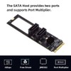 cablecc PCI Express NGFF Key B+M to SATA 3.0 6Gbps