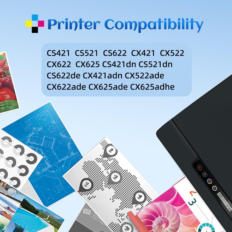 SANCTink 78C10K0 78C10C0 78C10M0 78C10Y0 High Yield Toner Cartridge