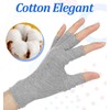 1 Pair Cotton Fingerless Gloves, Fingerless Moisturising Eczema Gloves