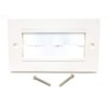 MainCore UK Standard Faceplate Gang White Brush for Cables Exit/Wall