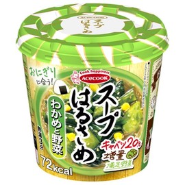 Acecock Soup Harusame Seaweed Seaweed and Vegetables, 0.7 oz (21 g) x 12 (6 x 2) Packs