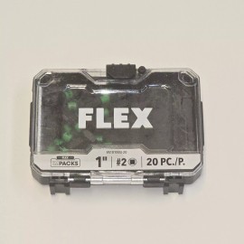 Flex IMPACKS 20-Piece 1" #2 Impact driver bits, FA101003-20
