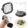 lasuroa Fruit Slicer Cup, Vegetable Chopper Fruit Dicer with Container