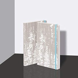 Nuuna Inspiration Journal Book with Colored Landscape 176 Pages and Elastic Closure A5 (Pure)