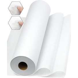 PLANTIONAL Medium Weight White Iron-On Non-Woven Fusible Interfacing: 16.5" x 30yd Medium Weight Non-Woven Interfacing Iron On Polyester Single-Sided Interfacing for DIY Crafts Supplies
