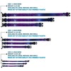 Buckle Down Plastic Clip Collar - Galaxy Blues/Purples - 1/2"