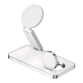 3 in 1 Charging Station/Phone A Watch Charging Station/Mag-afe with Wireless Charger Stand/Phone Watch Charger Station/Wireless Charger for Phone 16/15/14/13/12, A Watch, Ai-Pods