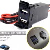 Unbranded Dual USB Charger 12V For Toyota RAV4 Tundra Camry