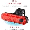 Volcano Eye Bicycle Tail Light, Set of 2, USB Charging