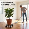 Goaste Cast Iron Plant Caddy, 11" Heavy Duty Plant Stand,