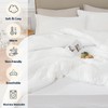 Quataly California King Comforter Set White,3PCS Soft Lightweight Breathable Bedding