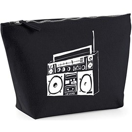 Hippowarehouse boom box printed make up cosmetic wash bag 18x19x9cm