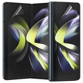 【6-piece set】 DIACUBE Galaxy Z Fold 5 5G Clear Scratch Self-Repair Film, 3 pieces for LCD part + 3 pieces for front screen, [High transmittance] [Easy installation with guide tool]