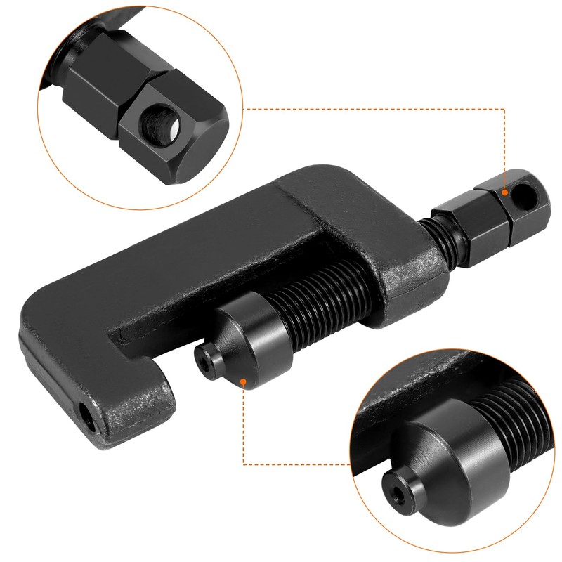 QWORK® Motorcycle Chain Breaker Tool, 13pcs Chain Riveting Tool Set