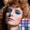 Xumann Purple Blue Eyeshadow Palette, 16Color Long Lasting Waterproof Eye
