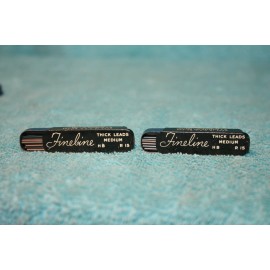 2 Vintage Sheaffer's Fineline Thick Lead Tin  Medium Lead R15 - HB Free Shipping