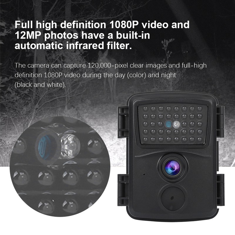 PR600B 12MP Outdoor Camera 38 Infrared Light Surveillance Camera 1080P