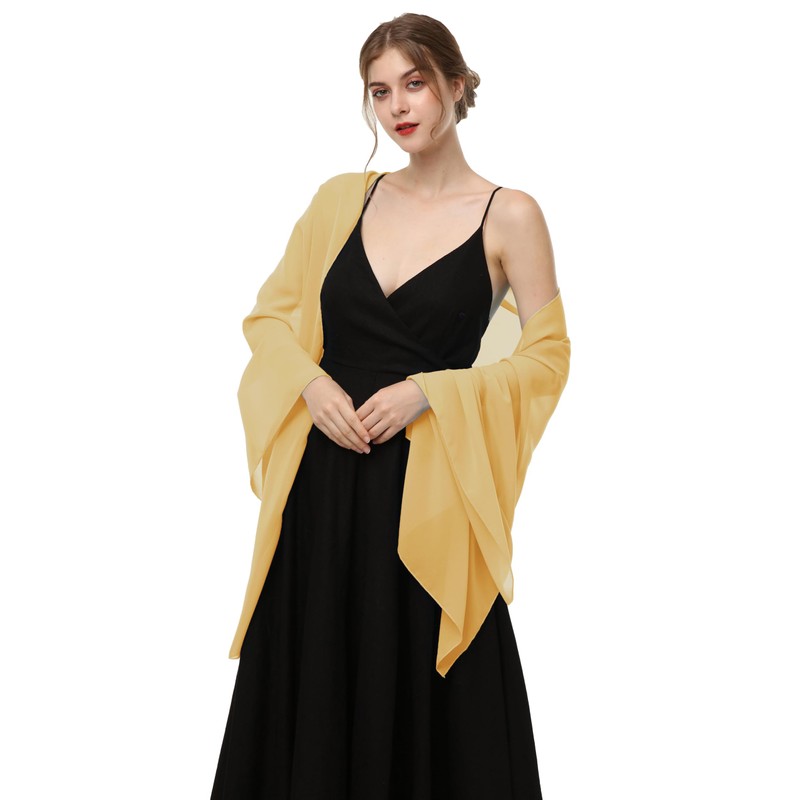 Baoqiya Women's Scarf Shawls and Wraps for Evening Dress Chiffon