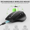 Bluetooth Mouse, RAPOO MT750 Wireless Mouse Multi-Device (Multi-Mode:BT 5.0/4.0/3.0+2.4Ghz) Laser