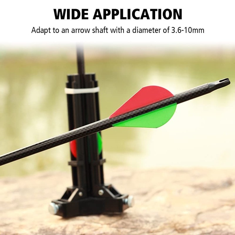 DONGKER Arrow Fletching Jig, Adjustable ABS Fletching Device, DIY Archery