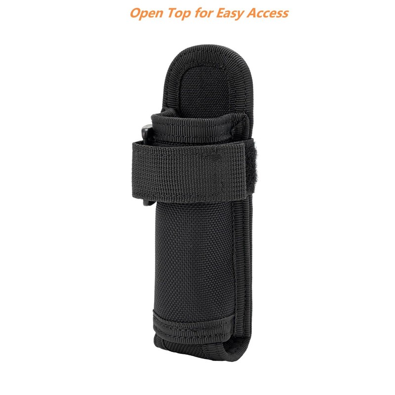 TACNEX Open Top Flashlight Holder Nylon Pouch Duty Belt MOLLE