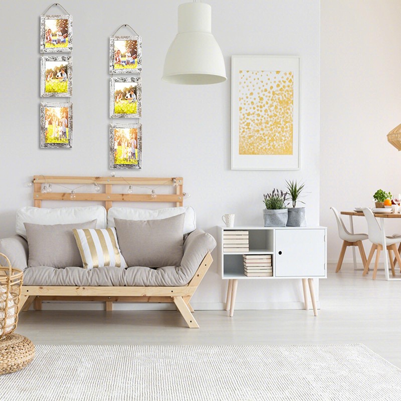 VMUZEDER 5x7 Wall Hanging Picture Frames Collage with 3 Opening