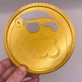 Peter Griffin Fortnite Medallion Gaming Inspired Hero Token Battle Royale Gold Medal Coin | 4 Different Sizes - Size: 8 in