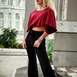 LinnaLove Fashion Shiny Thin Round Stainless Steel Bangle Bracelets for Women (1/3/5/8 Set)(XL-70mm-8 Set)