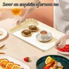 Serving Tray,6 Pack Plastic Serving Trays Food Tray Serving Platter,