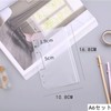 10 Binder Pockets A5/A6 Clear Binder 6 Holes Transparent Zipper