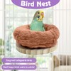 Hamiledyi Bird Bed for Cage Plush Parrot Hanging Hammock Warm