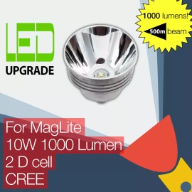 Mag-Lite MagLite LED Conversion Upgrade bulb 1000LM Torch Flashlight 2D Cell