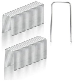 150 Stück Kranz Binden Zubehör 40mm*20mm Strohblumennadeln Stecknadeln Blumen Klammer Pflanzenstecker Patenthaften Robuste Krampen Steckhaften Efeunadeln für Floristikbedarf und Kränze Weiß