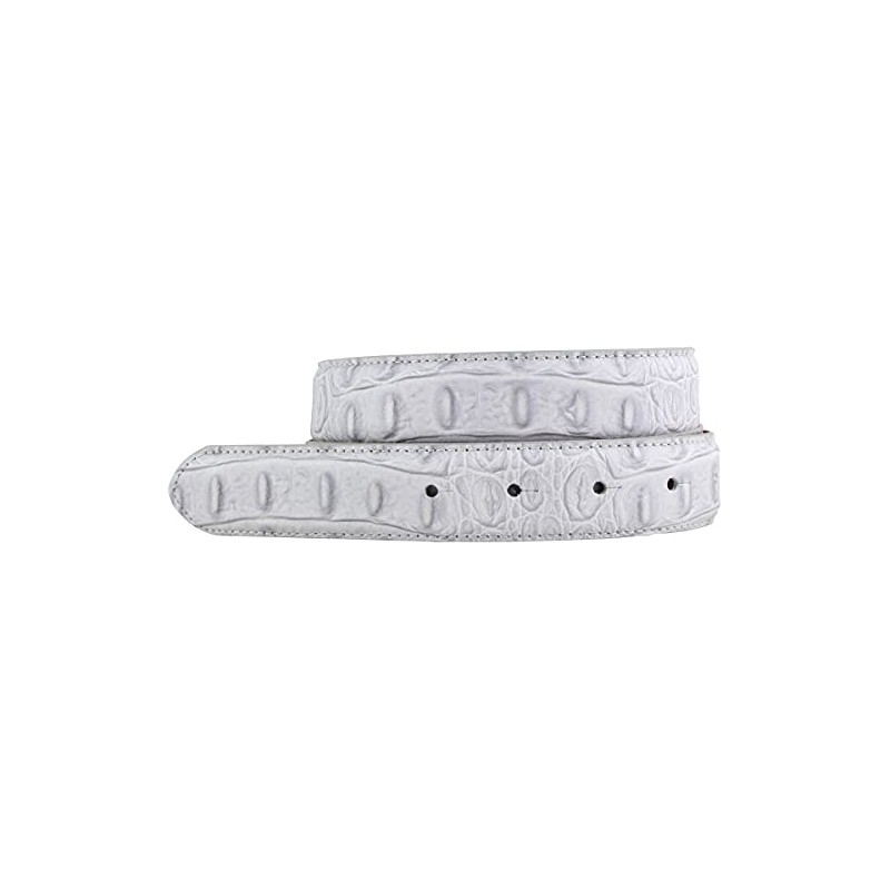 BELTINGER Belt with crocodile embossing without buckle, 3 cm, leather
