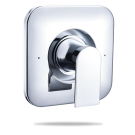 Chrome Valve Trim Kit, Replacement for T2471BL Genta LX Valve Trim Kit, Shower Trim Kit Shower Handle, Easy to Install Bathroom Shower Faucet Trim