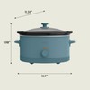 bella 6.0 Qt Manual Slow Cooker, Ceramic Nonstick Coating, 3