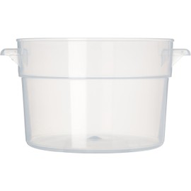 Carlisle FoodService Products Bain Marie Food Storage Container for Restaurant, Catering, Kitchens, Plastic, 3.5 Quarts, Clear, (Pack of 12)