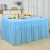 10-Parks Tulle Table Skirt-5 Pack Pink Table Cloths for Parties