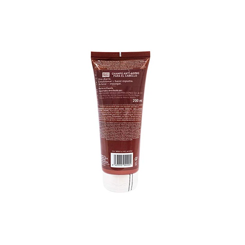 MartiDerm Hair System Champú/Shampoo Anticaída Antiaging. Factores de crecimiento capilar