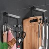 WEIWUXIAN Rotating Storage Hook, Kitchen Swivel Hook, 360° Rotating Folding
