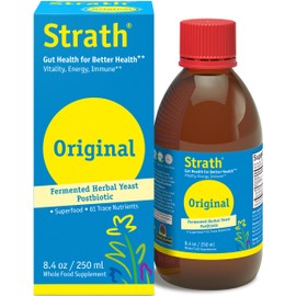 BIOSTRATH Strath Fermented Herbal Yeast Postbiotic - (8.4 Fl oz) Daily Nutritional Food Supplement Liquid | Supports Metabolism | Vegetarian | Lactose-Free | No Artificial Additives
